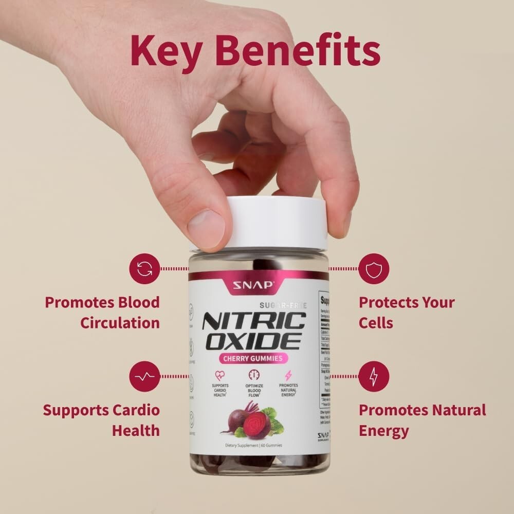 Natural Energy Organic Gummy Beet Root Cherry Chews Nitric Oxide Superfood 60ct