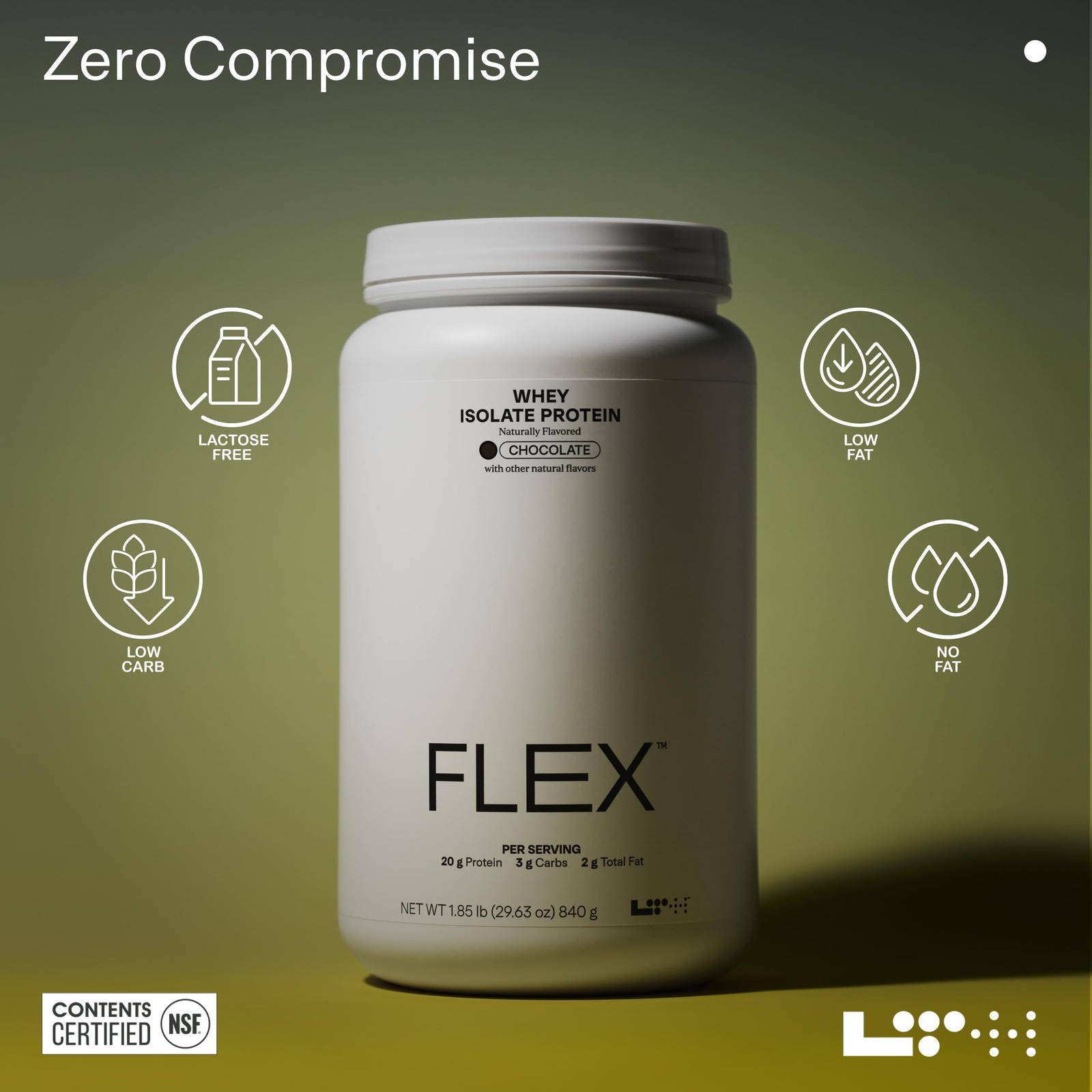 LTH Flex Whey Protein Isolate -Chocolate, 30 Servings Exp 10/25/26
