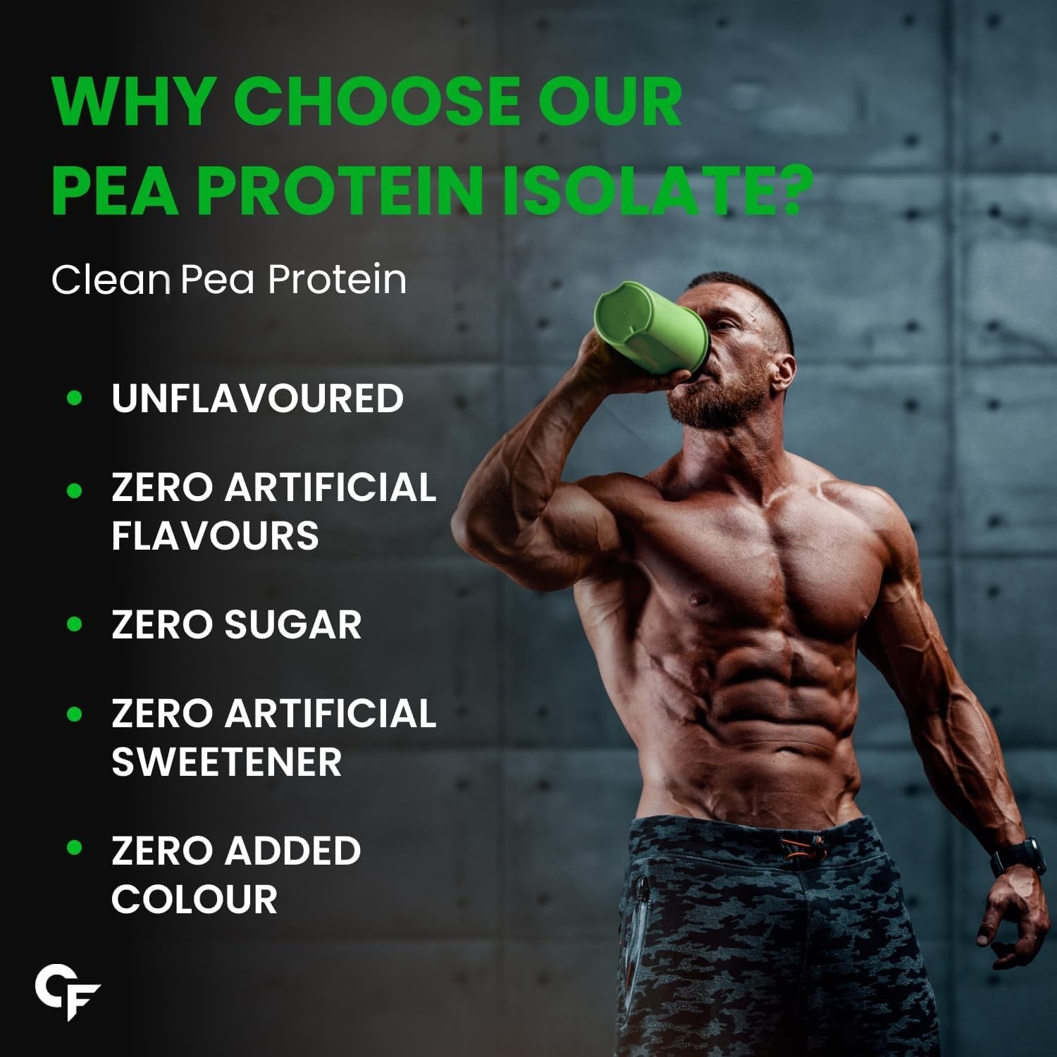 Carbamide Forte Pea Protein Powder Isolate 30Grams Per Serving 4.8G BCAA 500Gram