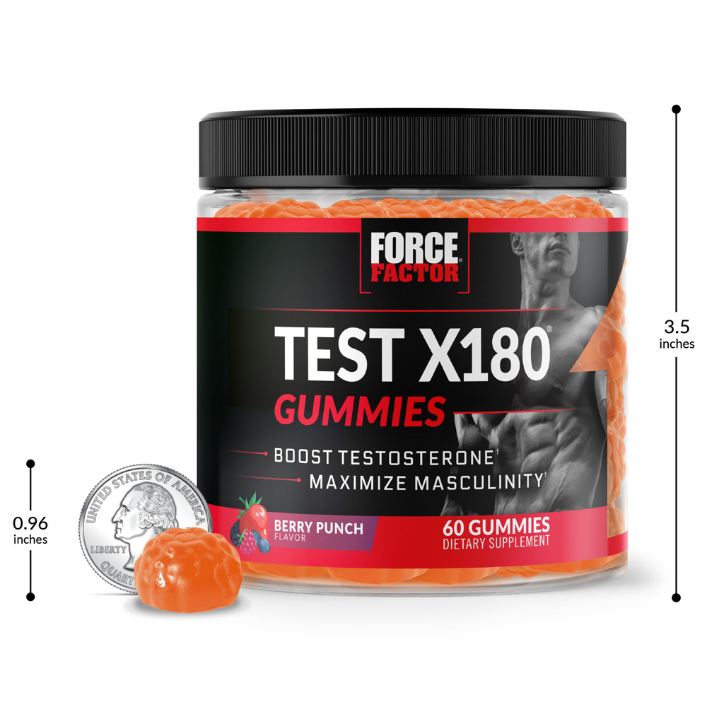 Test X180 Gummies Testosterone Booster, 60 Gummies