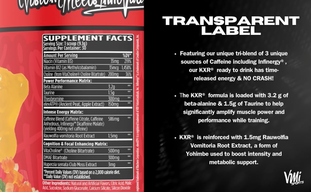 Pre-Workout Energy Powder | Intense Focus & Endurance Boost | Creatine Free | 30