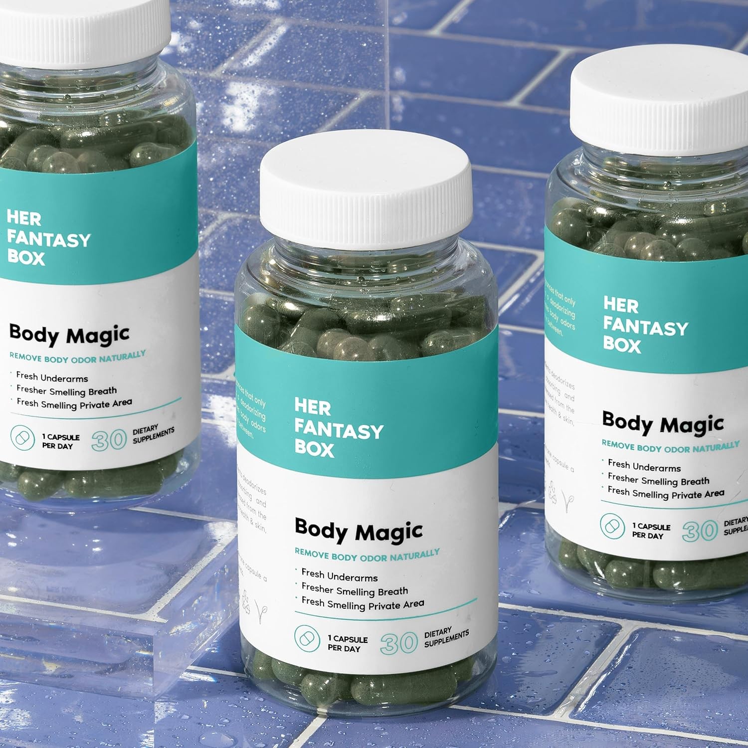Her Fantasy Box | Body Magic Chlorophyll Capsules – 30 Count (Pack of 1)