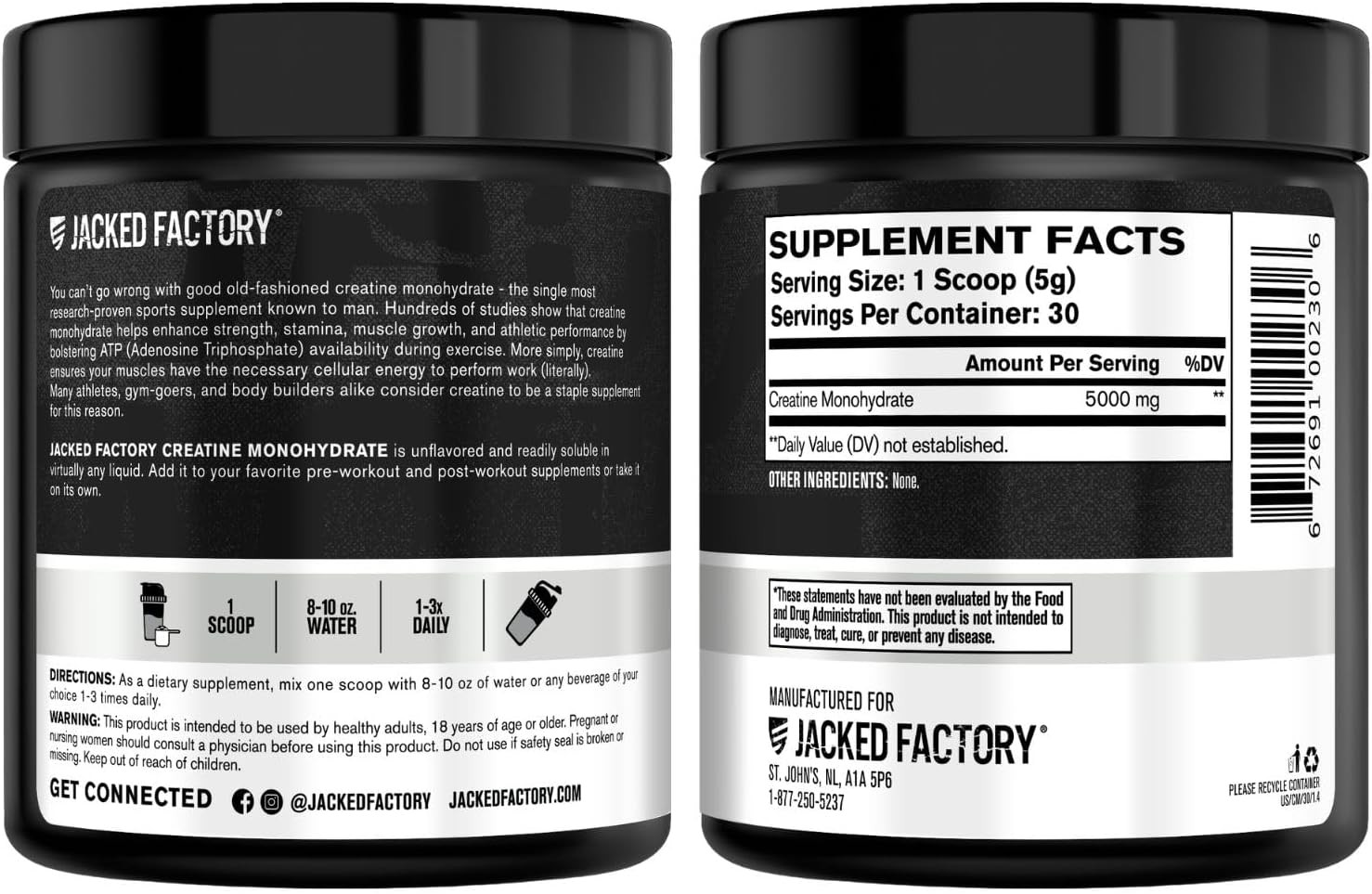 Creatine Monohydrate Powder 150G – 5G Daily Creatine Supplement for Men and Wome
