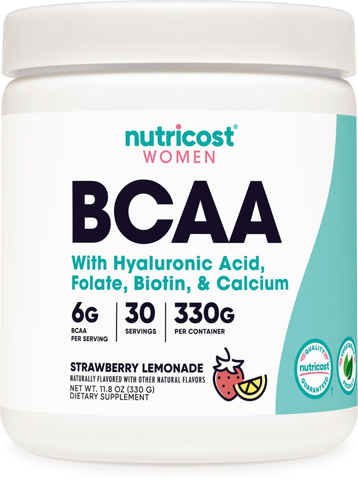 Nutricost BCAA for Women (Strawberry Lemonade) 30 Servings