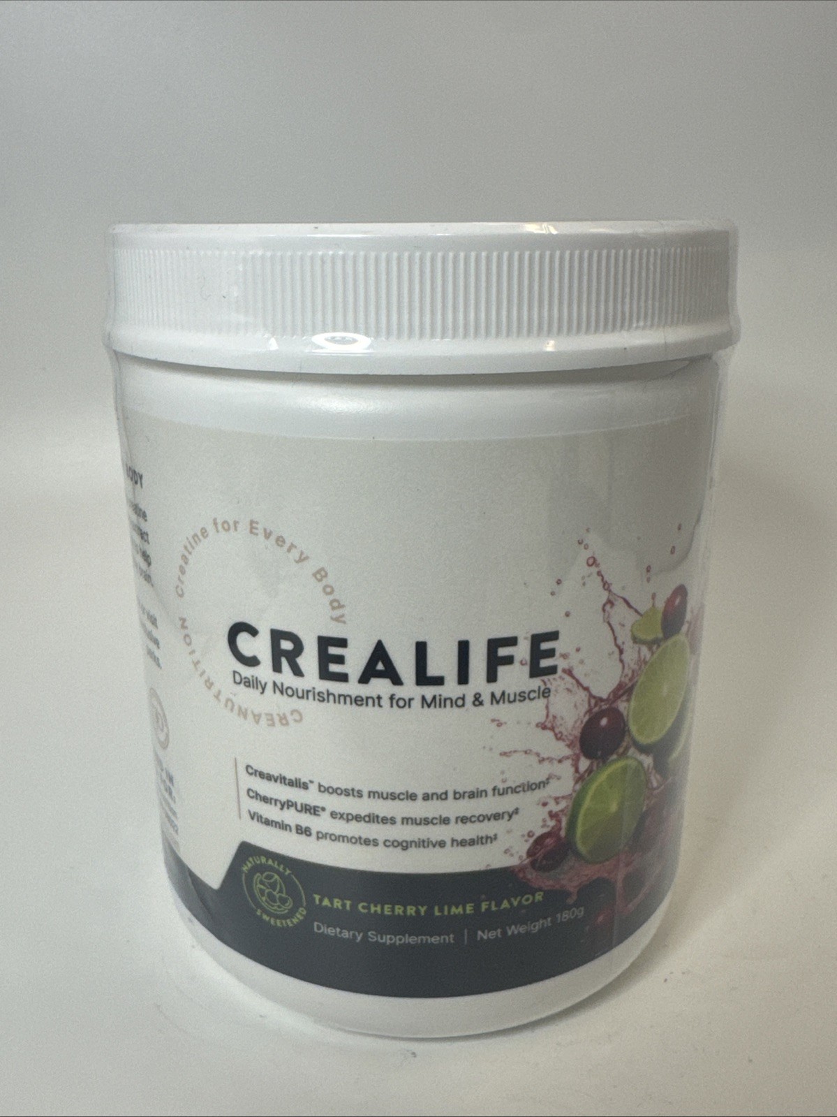 CreaLife – German Micronized Creatine + USA Tart Cherry + Vitamin B6 12/2026