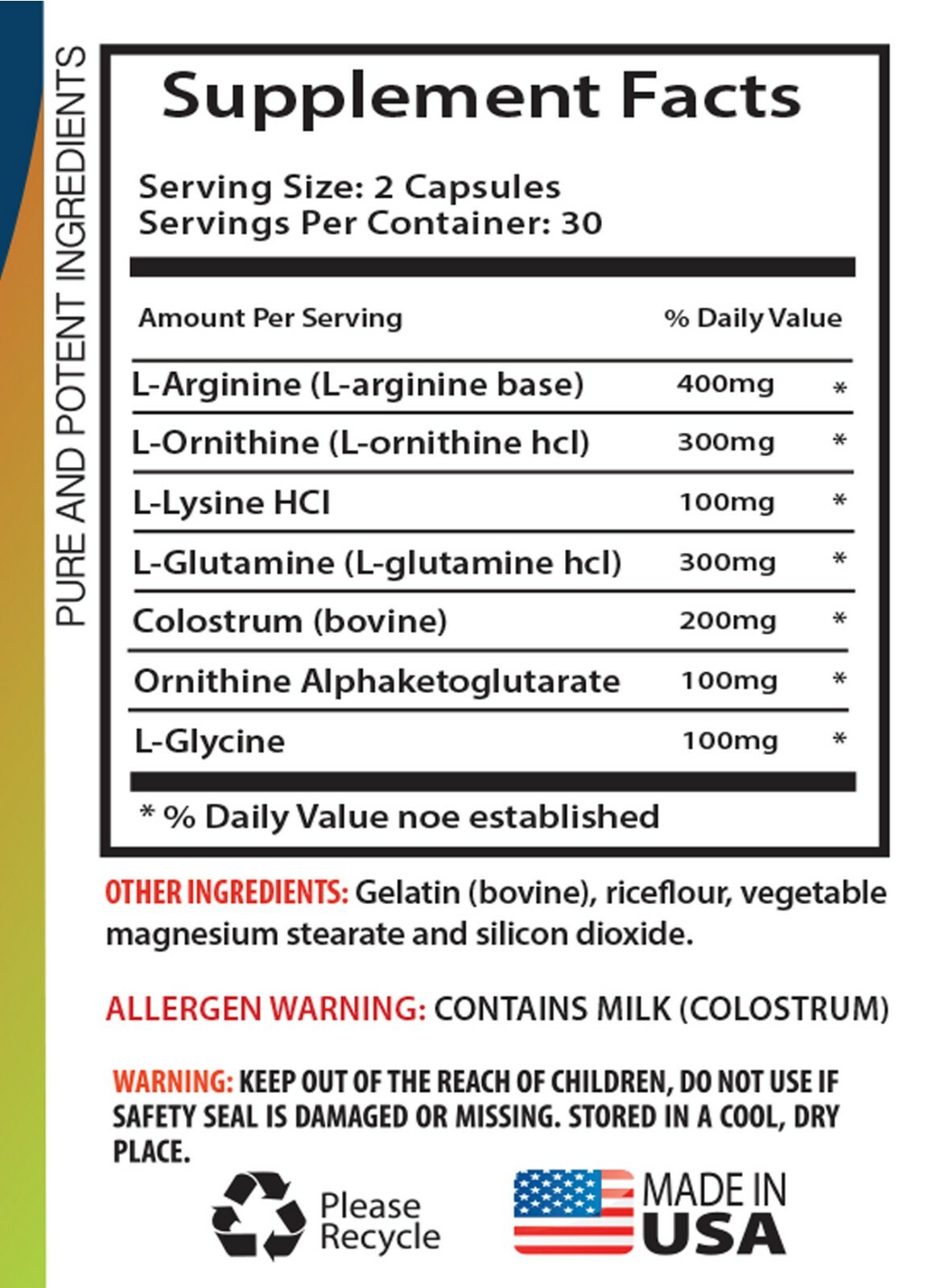 Fat Burner – Muscle Builder XXL – Libido – Premium Formula – 1B 60Ct
