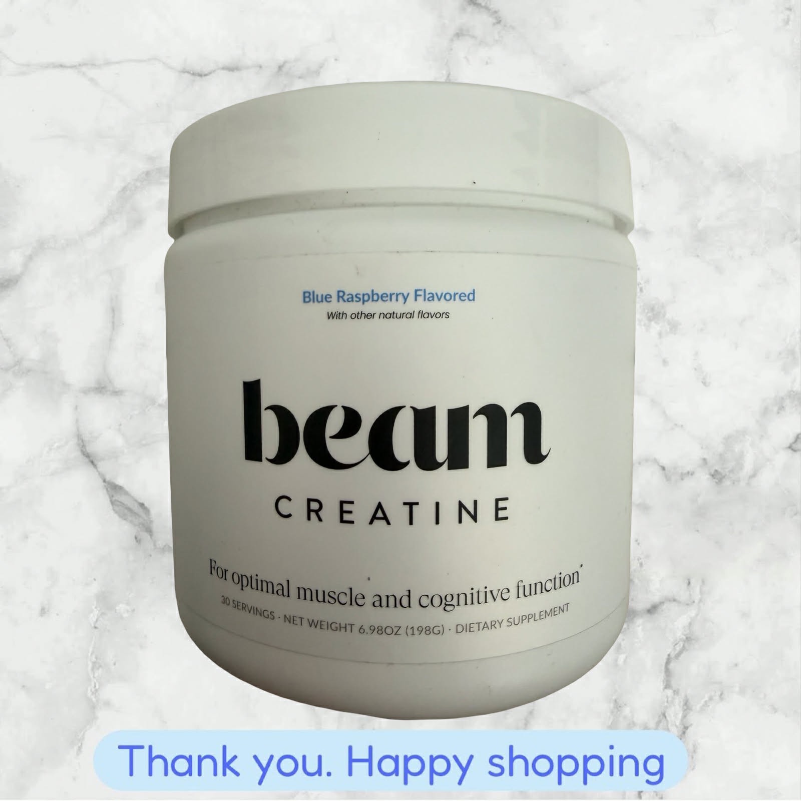 Beam Creatine Powder Micronized Creatine Monohydrate Supply 6.98 oz NEW SHIP