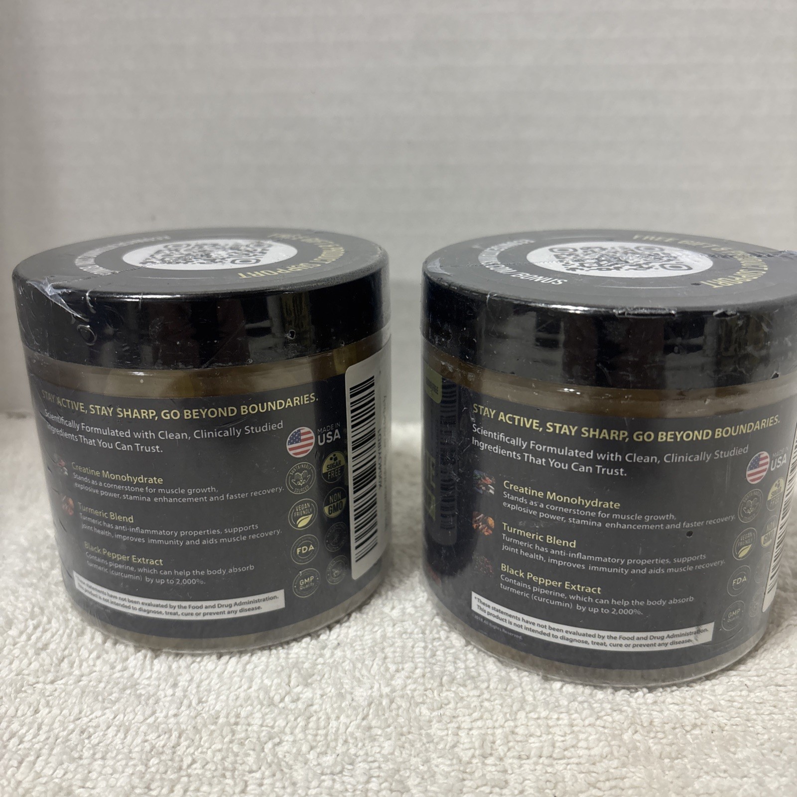 2 X ECOWISE Creatine Gummies,Muscle, Stamina, & Recovery,Sugar-Free-120ct 5K MG