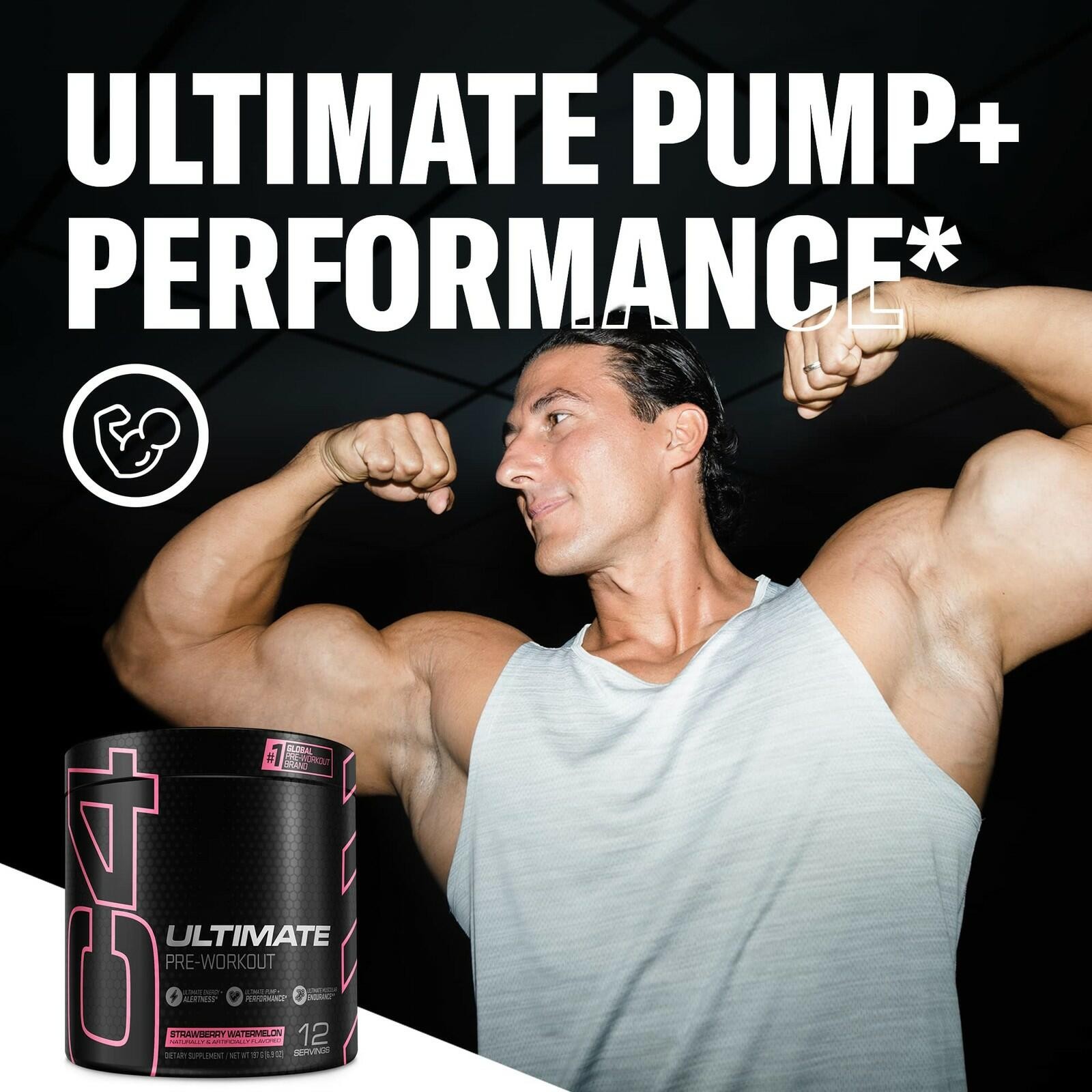 Cellucor C4 Ultimate Pre Workout Powder Strawberry Watermelon | Sugar Free