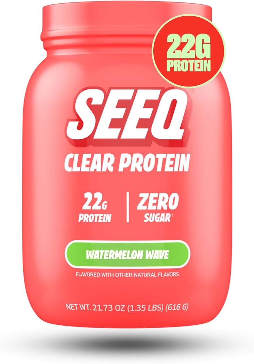 Clear Whey Protein Isolate Powder Watermelon Wave 22 Servings 22g Zero Sugar