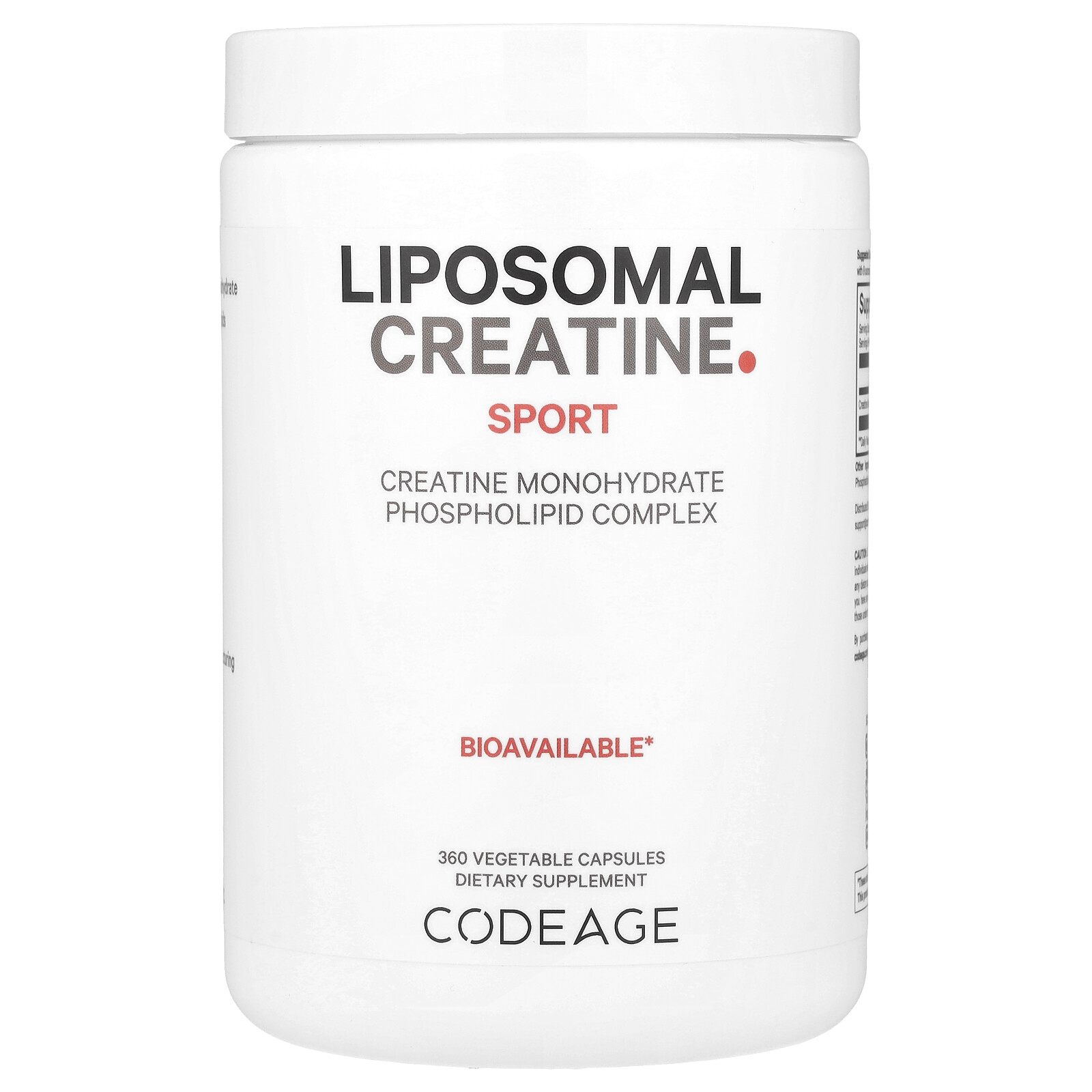 Sport, Liposomal Creatine, 750 mg , 360 Vegetable Capsules
