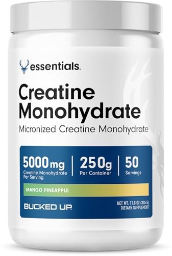 Creatine Monohydrate Micronized 250g 50 Servings 5g Unflavored