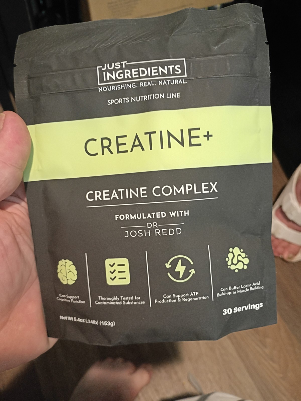JUST INGREDIENTS Creatine Monohydrate Powder with Rejen Fulvic Mineral Comple…