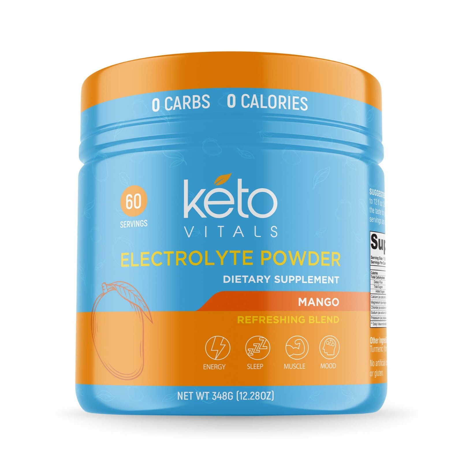 Keto Vitals Electrolyte Powder Mango Energy Drink