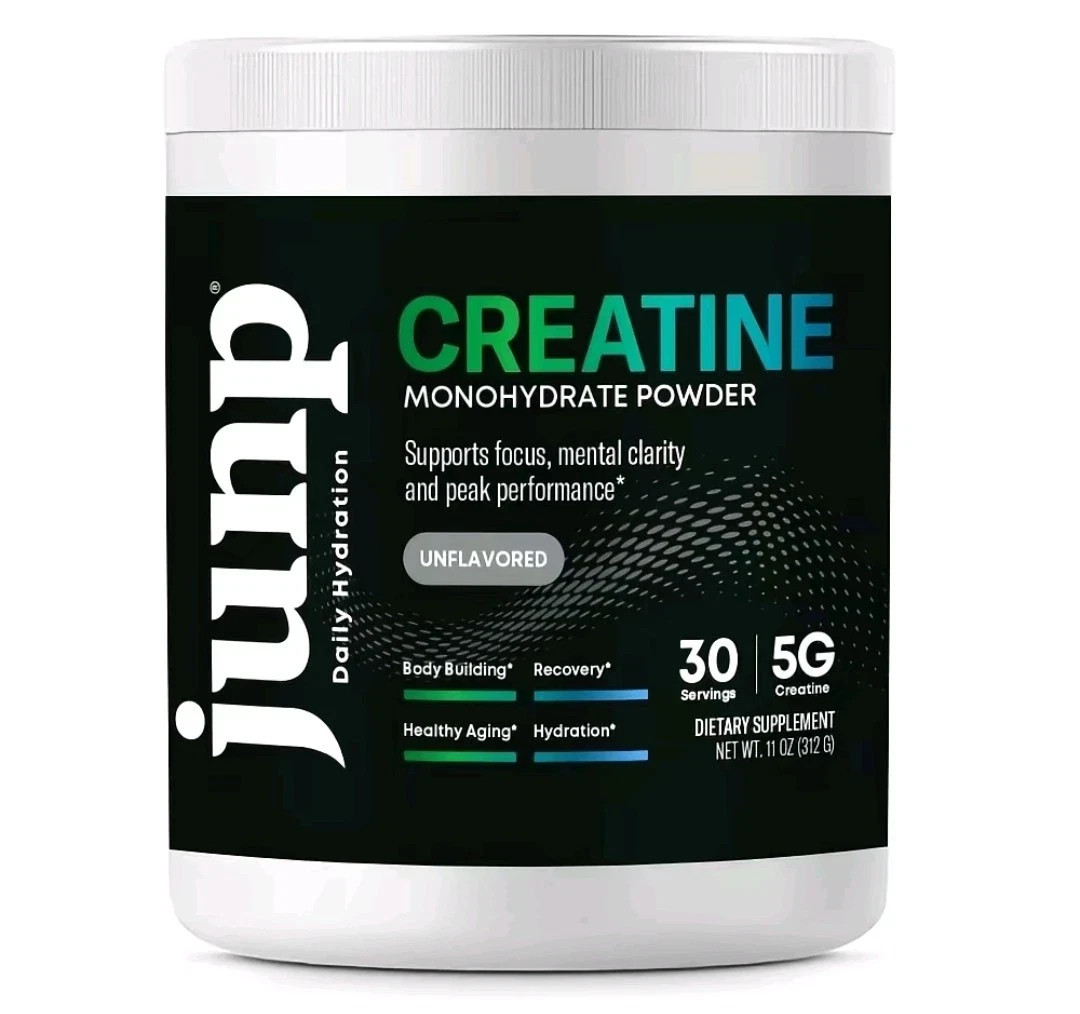 JUNP Creatine Monohydrate Powder Unflavored 30 Servings 5g Per Serving NEW