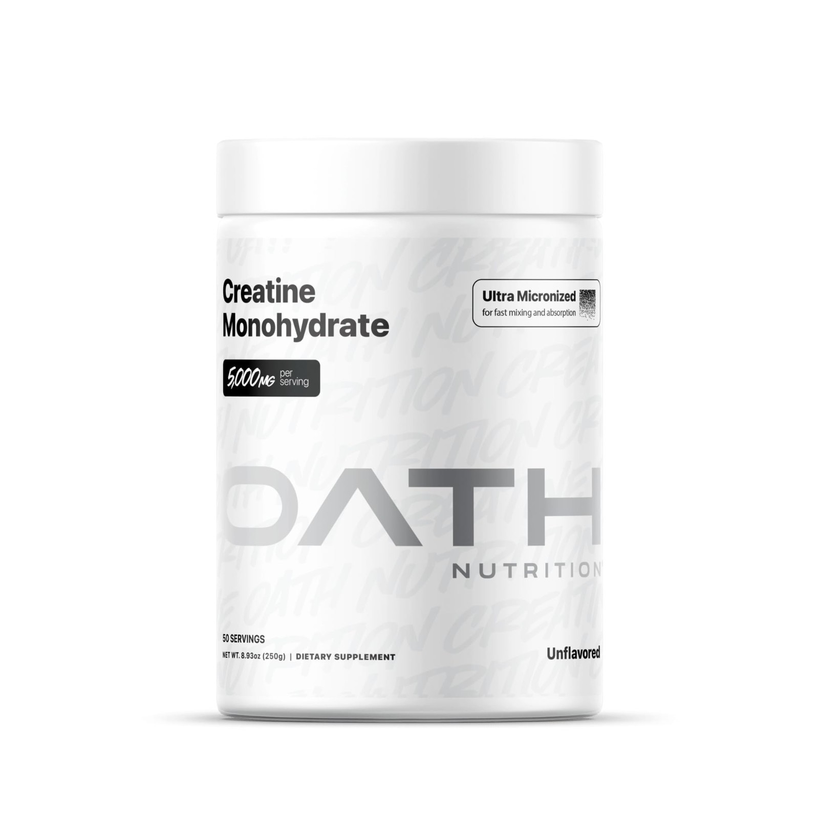 Ultra Micronized Creatine Monohydrate Powder, Unflavored, Gluten Free, 5000g, 50