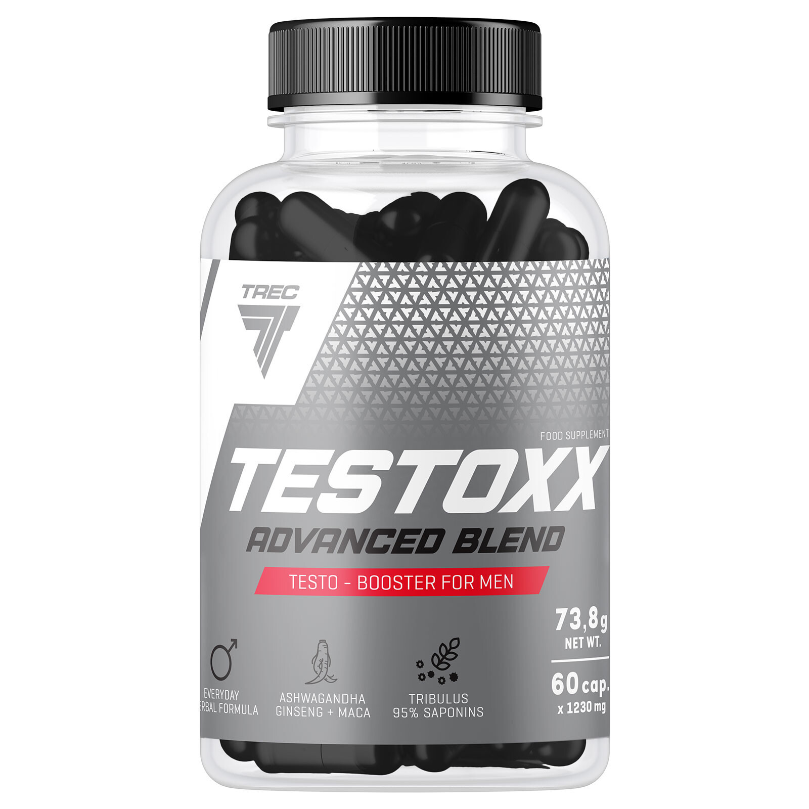 TESTOXX 60-240 Caps Testosterone Booster for Men, Energy, Libido, Muscle Support
