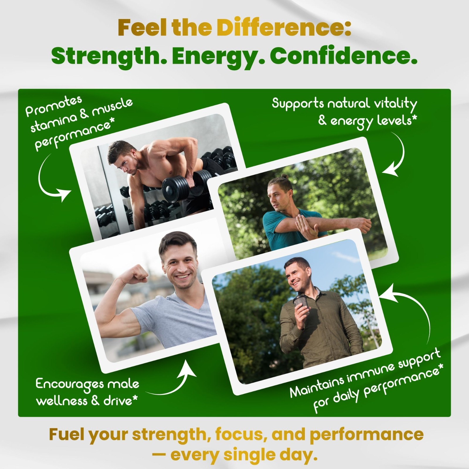 Potency Boosted Supplement with Creatine, L-Citrulline & L-Arginine for Energy &