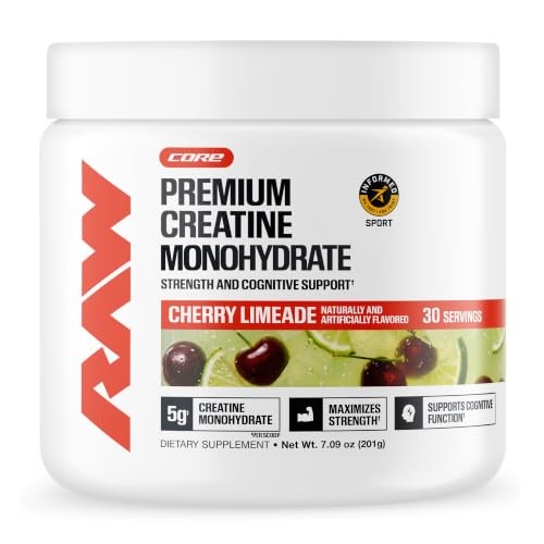 Creatine Monohydrate Powder Fruit Punch 30 Servings Muscle
