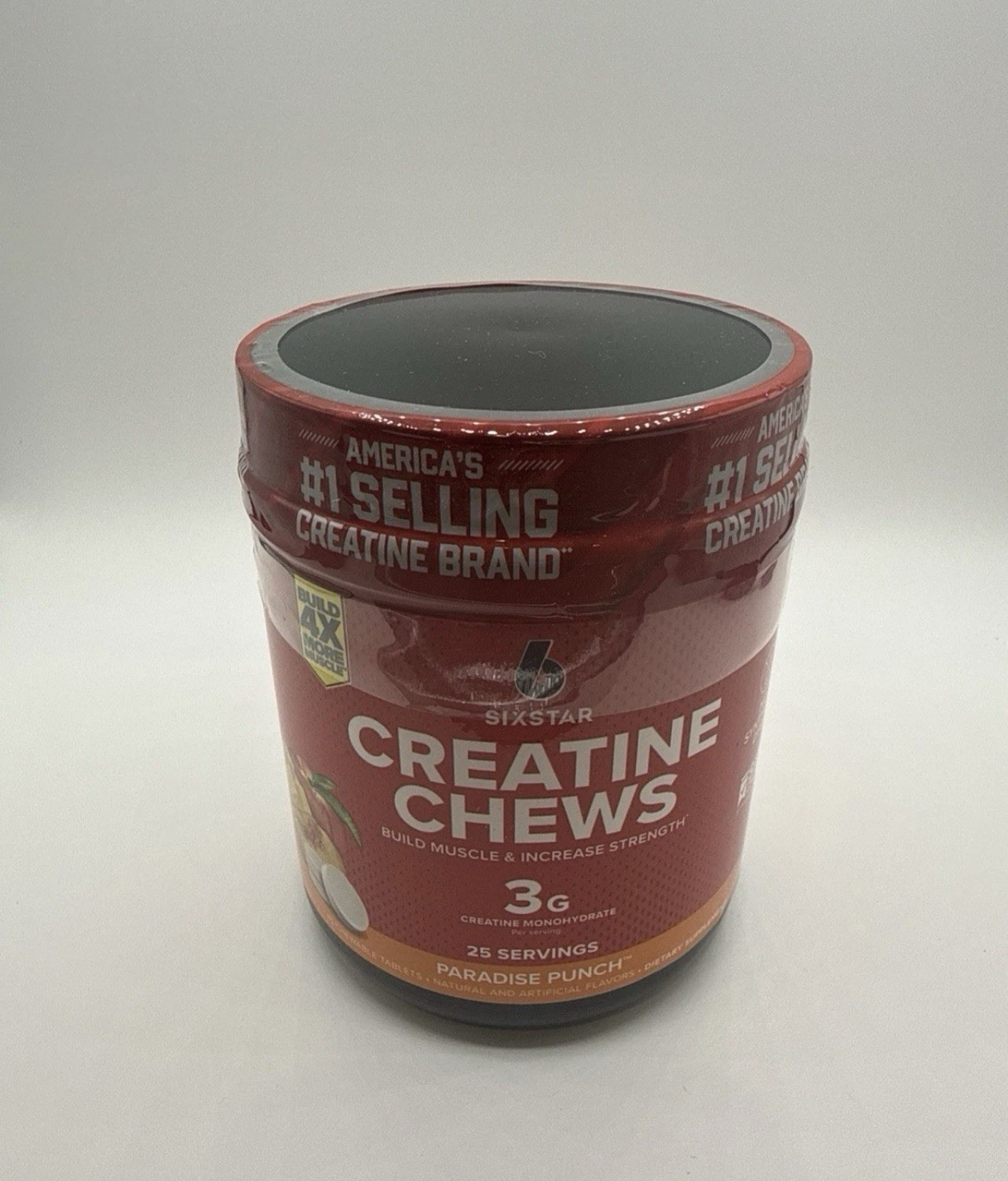 Six Star Creatine Chews Paradise Punch | 3g Pure Creatine Monohydrate per…