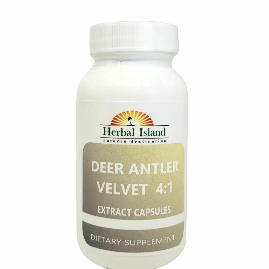 500 Deer Antler Velvet Extract 4:1 Powder Capsules 500mg (Cervi Cornu)Free Ship