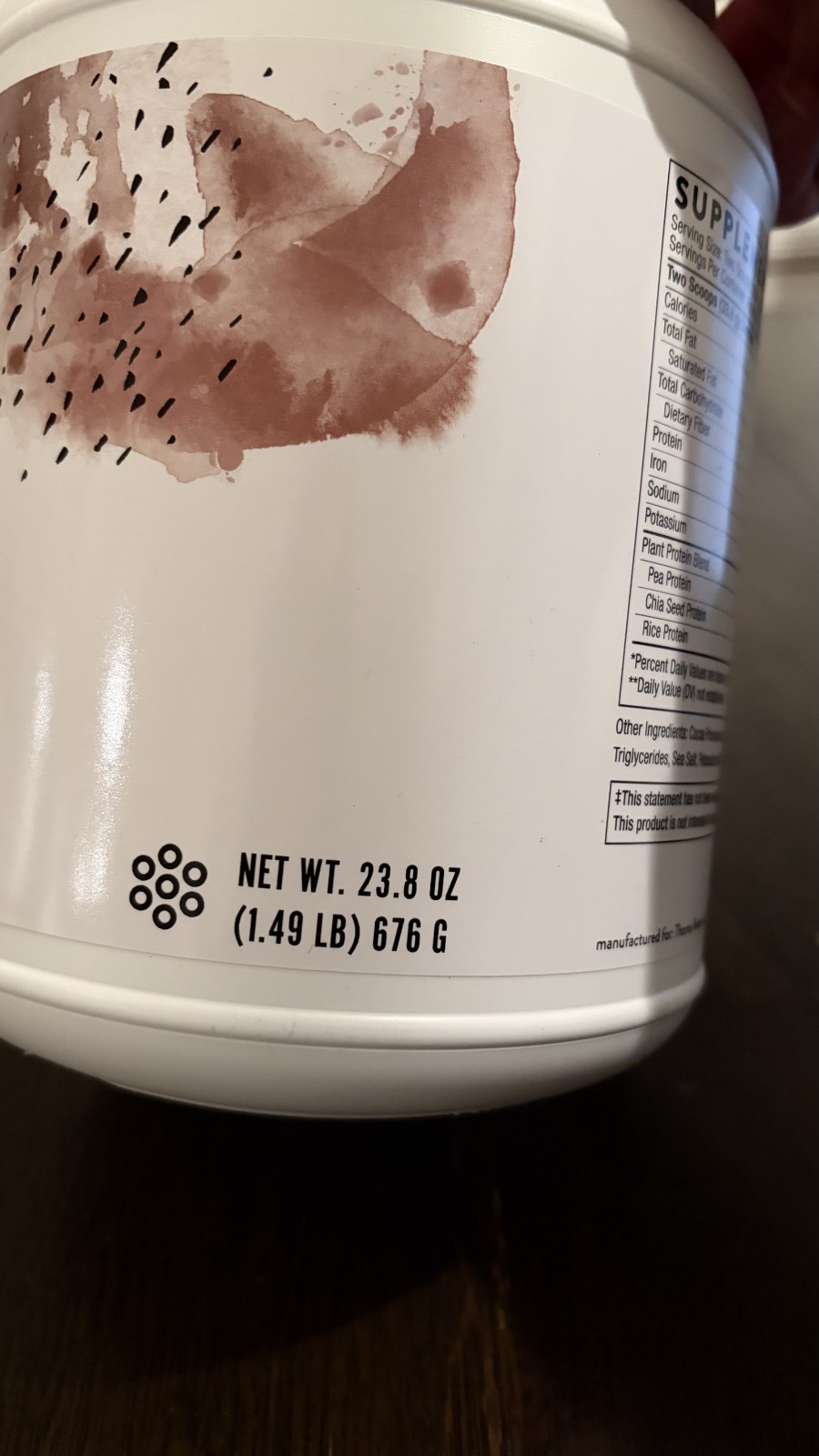 Thorne Plant Protein Chocolate Flavored 23.8oz 40 Scoops 20 Servings exp 04/27