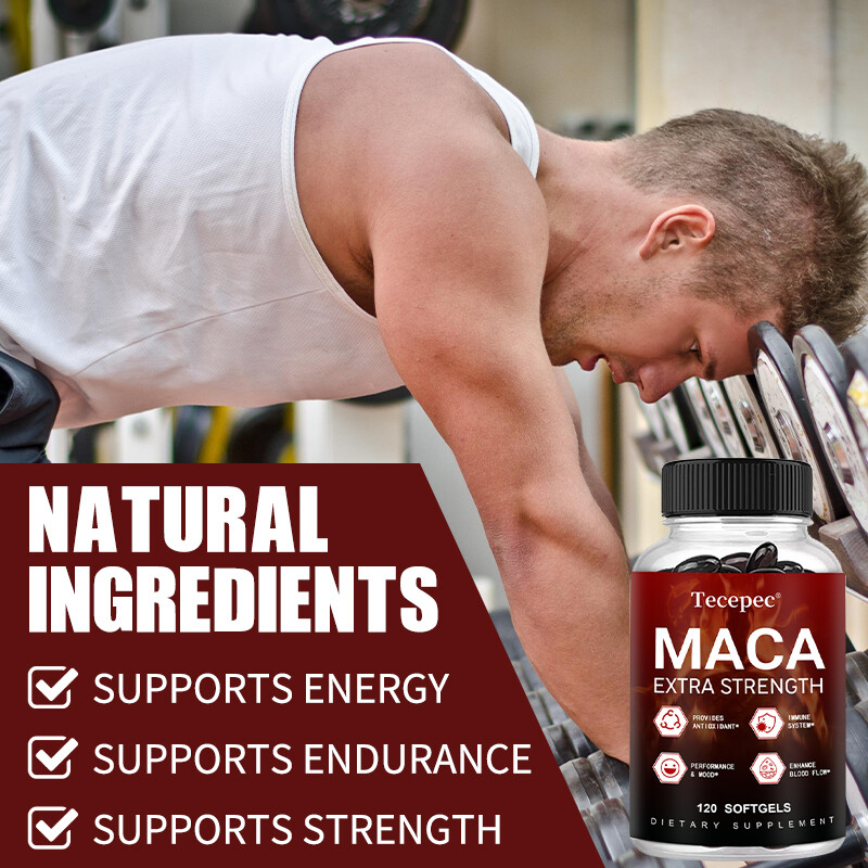 Extra Strength Maca Supplement for Men, With Ashwagandha, Ginseng, Tribulus