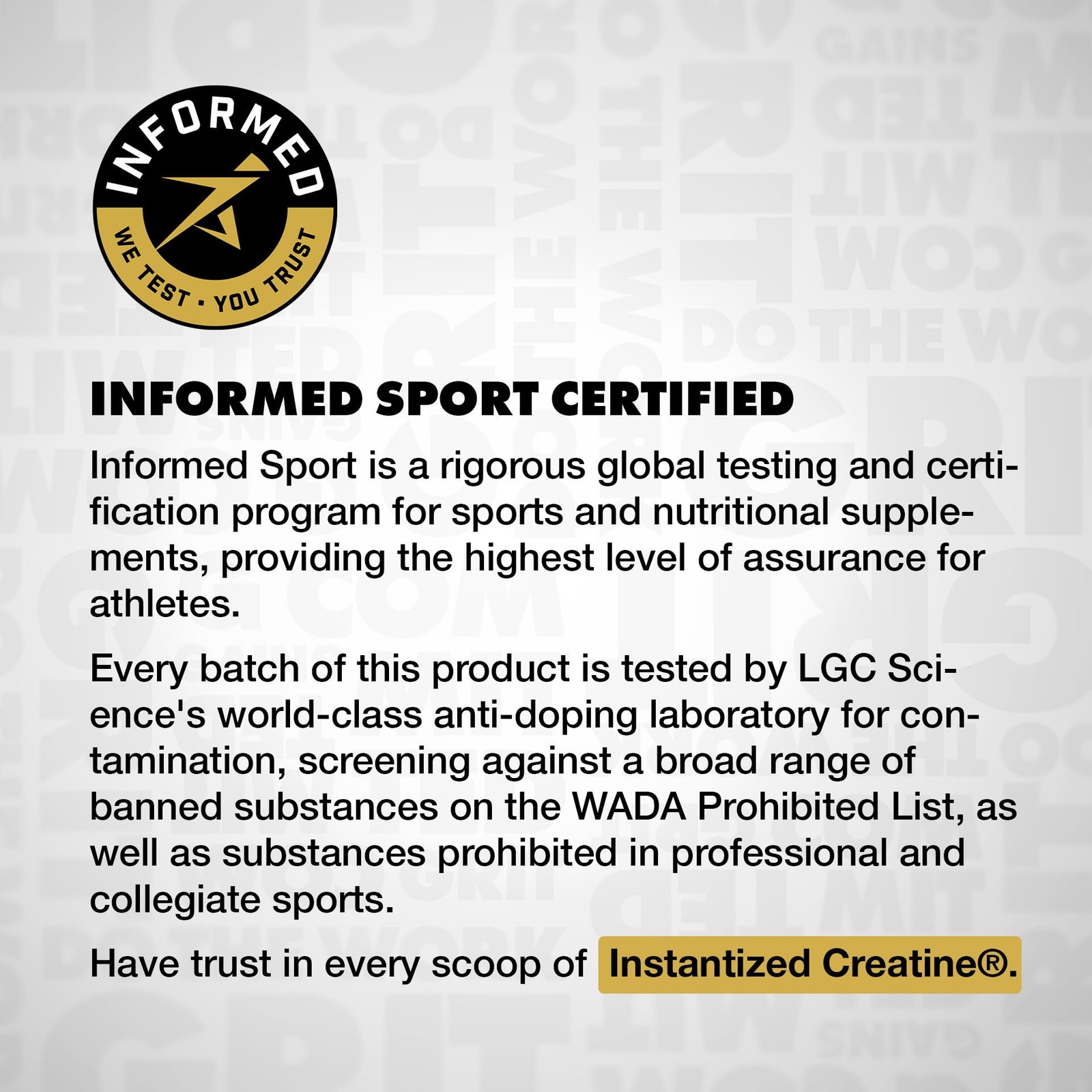 Gains in Bulk Instantized Creatine Monohydrate for 100 Servings (Pack of 1)