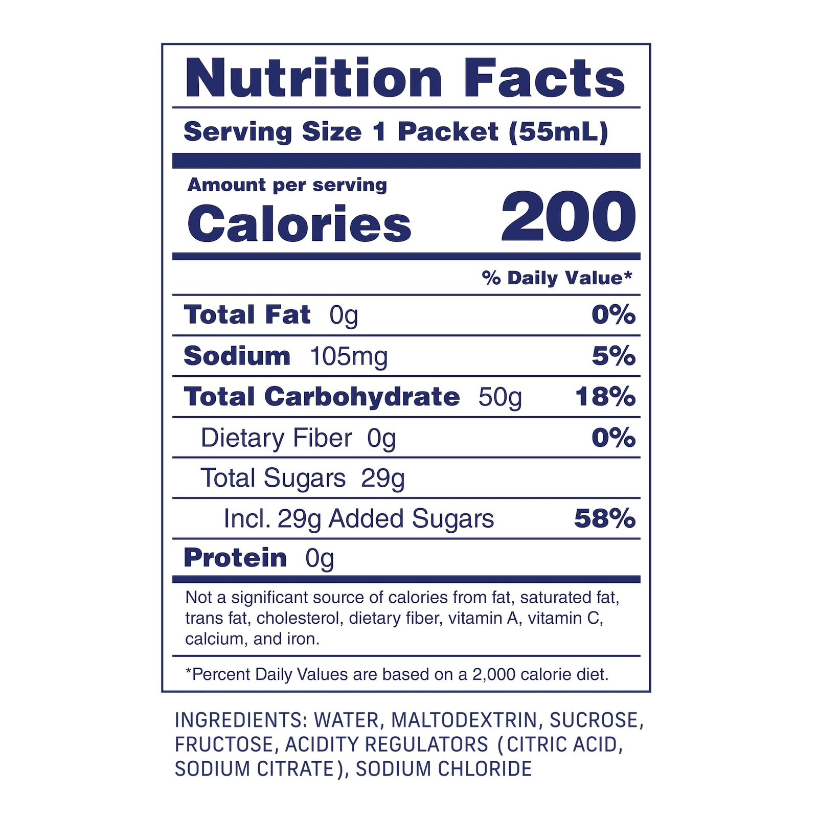 Original 50g Energy Gel – 50g Carbs Per Gel – No Preservatives, No Gelling Ag…