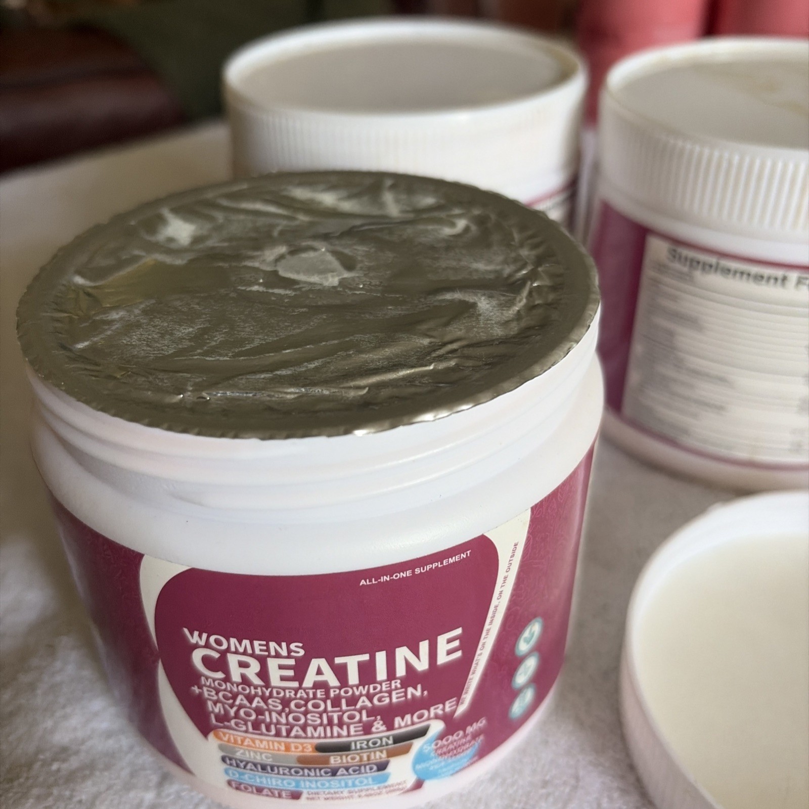 Women’s Creatine Powder + Collagen, L-Glutamine, BCAAS 5000mg Creatine per scoop