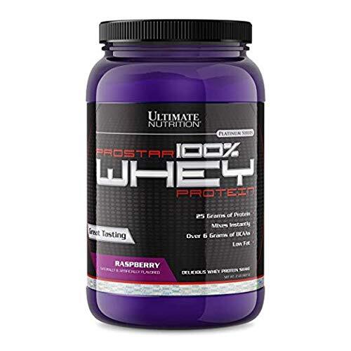 Prostar Whey Protein Powder 25 gm of Protein – 30 Servings, Raspberry, 2 lbs