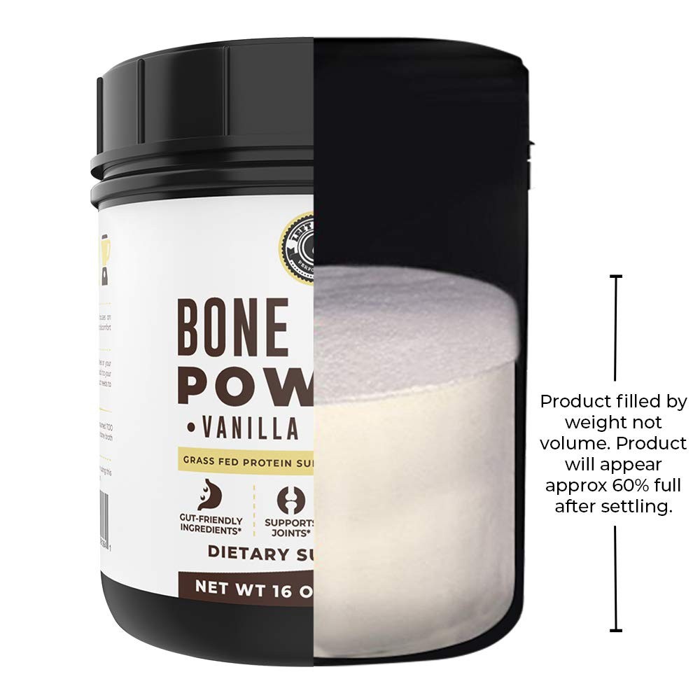 16oz Vanilla Bone Broth Protein Powder From 1 Pound (Pack of 1),