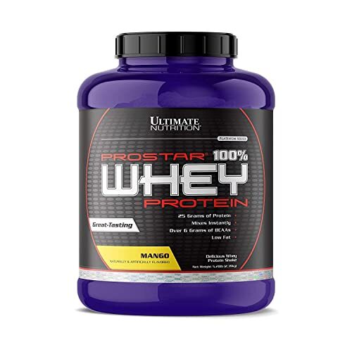 Prostar Whey Protein Powder, 25 Grams of Protein 80 Servings, Mango, 5.28 lbs