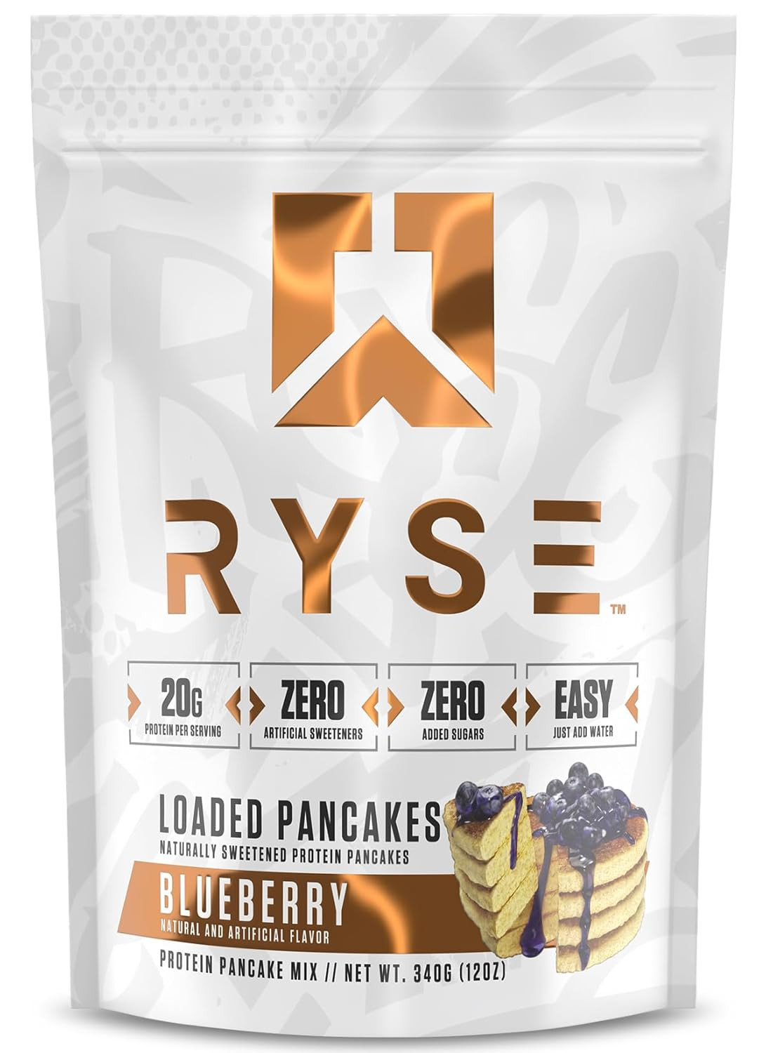 RYSE Loaded Protein Pancake & Waffle Mix – Buttermilk – Naturally Sweetened Brea