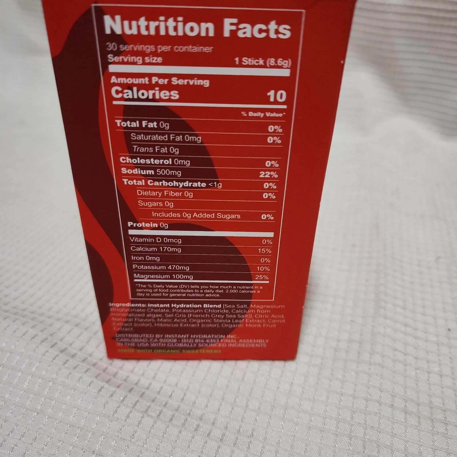 Instant Hydration 30 CT Total Cherry Limeade New In Box Sealed