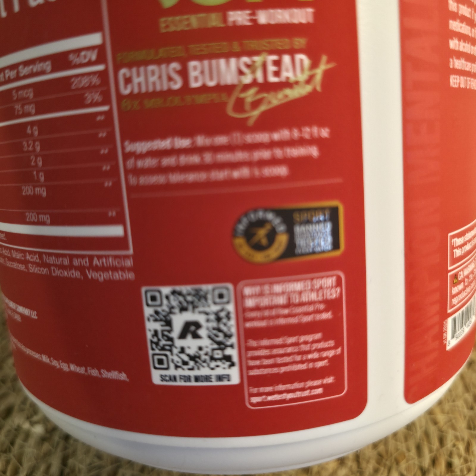Sour Watermelon Pre Workout Supplement 30 Servings L Citrulline Beta Alanine …