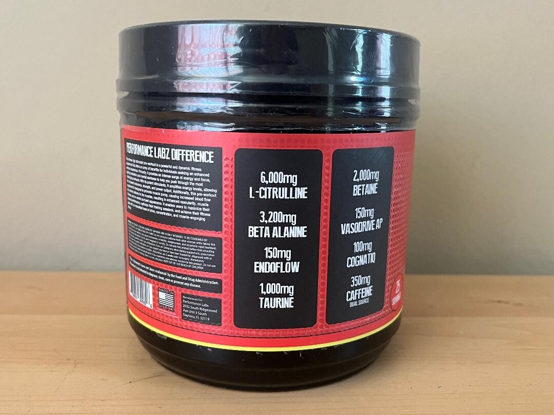 Performance Labz Preworkout Powder Gummy Bear Flavor