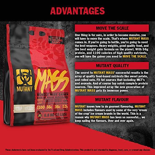 Mutant Mass Weight Gainer Protein Powder Mass builder for bulking and lean Mass