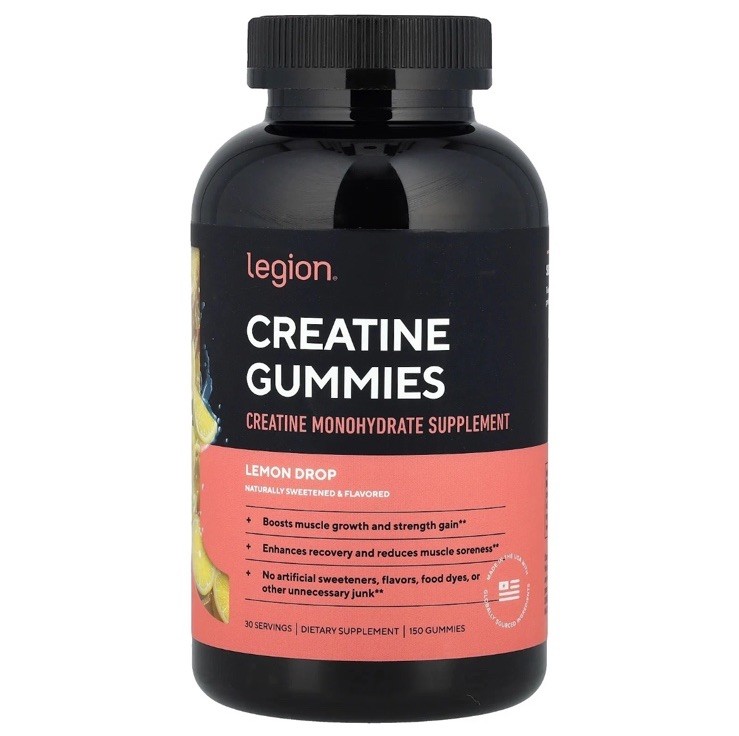 Creatine Gummies, Lemon Drop, 150 Gummies Exp 3/27