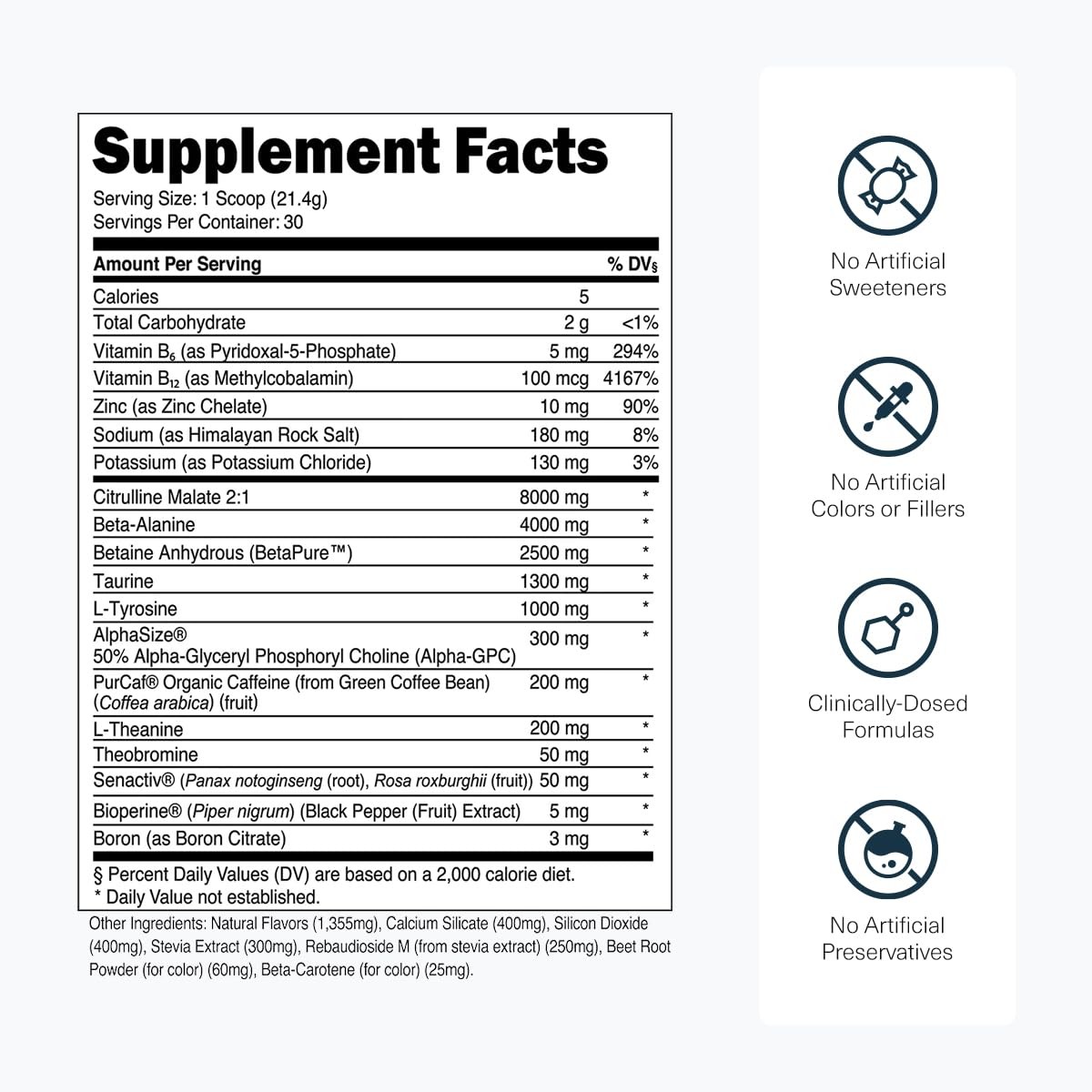 Transparent Labs Bulk Pre-Workout (30 Servings, Tropical Punch) & BCAA…