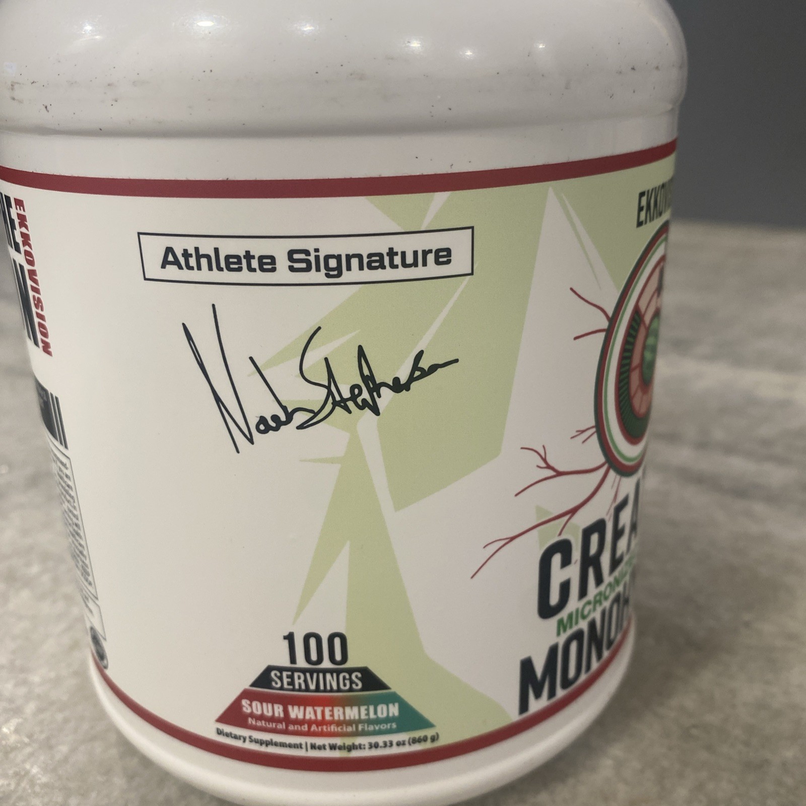 Ekkovision Creatine Monohydrate Powder Micronized Sour Watermelon 100 servings