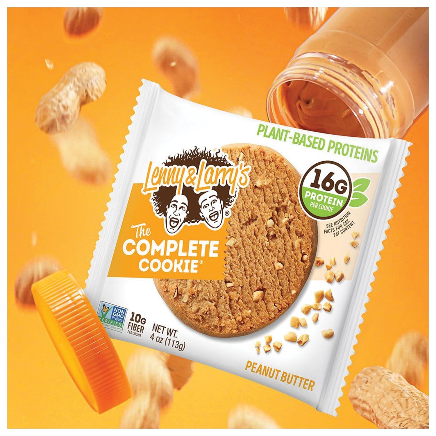 Lenny & Larry Complete Cookie Peanut Butter – Delicious Vegan Protein Snack
