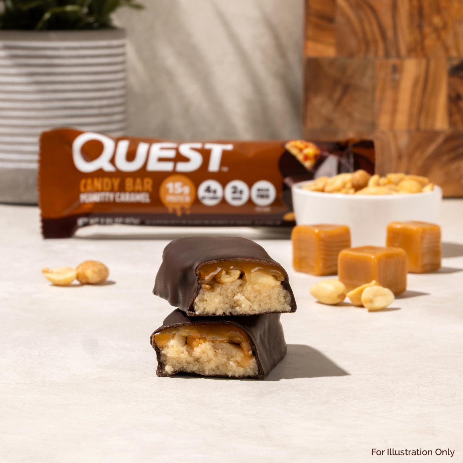 Quest Nutrition Protein Bar, Peanutty Caramel Flavor, 12 Count (Pack of 1)
