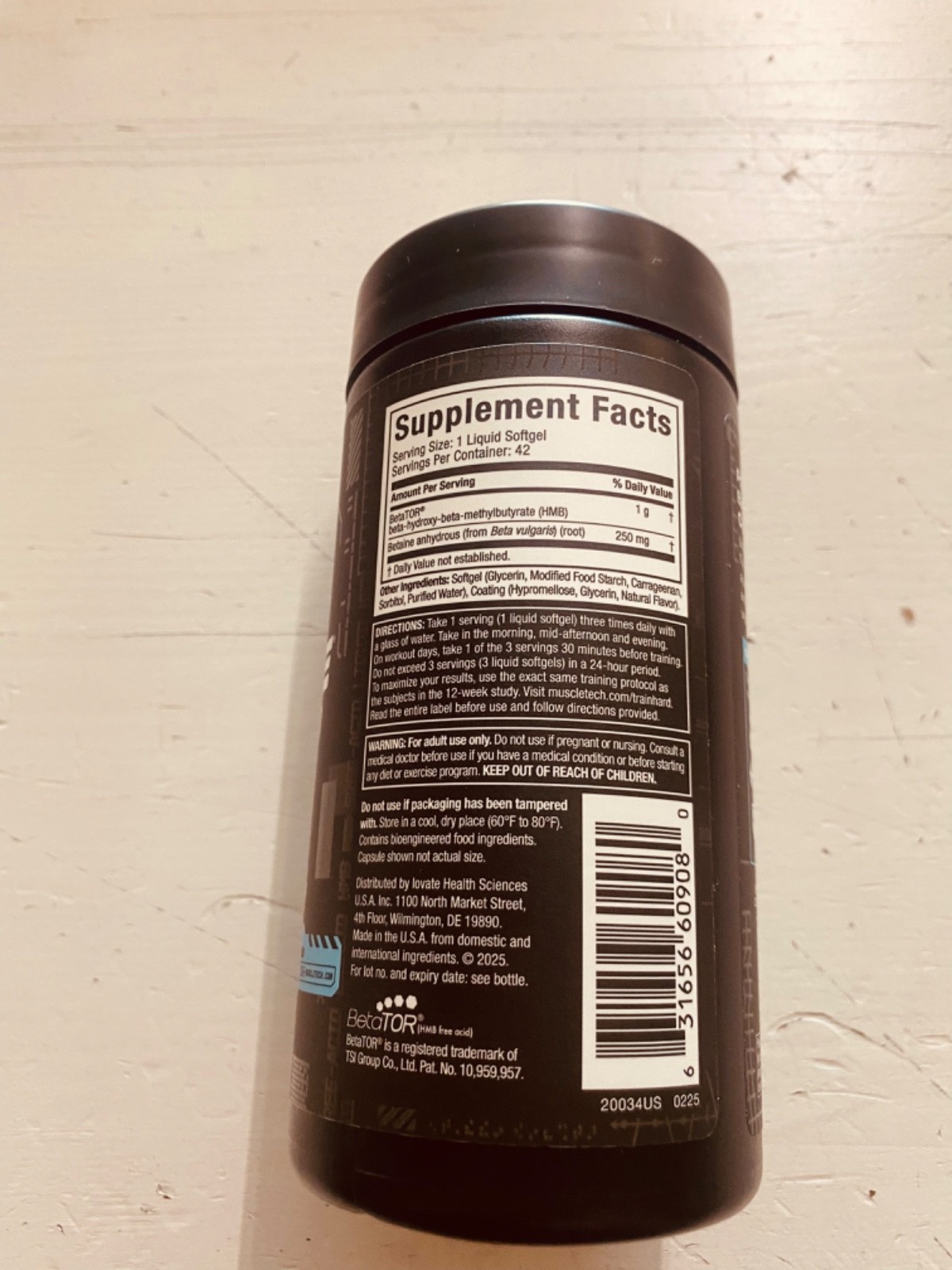 Clear Muscle LIQUID HMB Muscletech 42 Softgels brand new