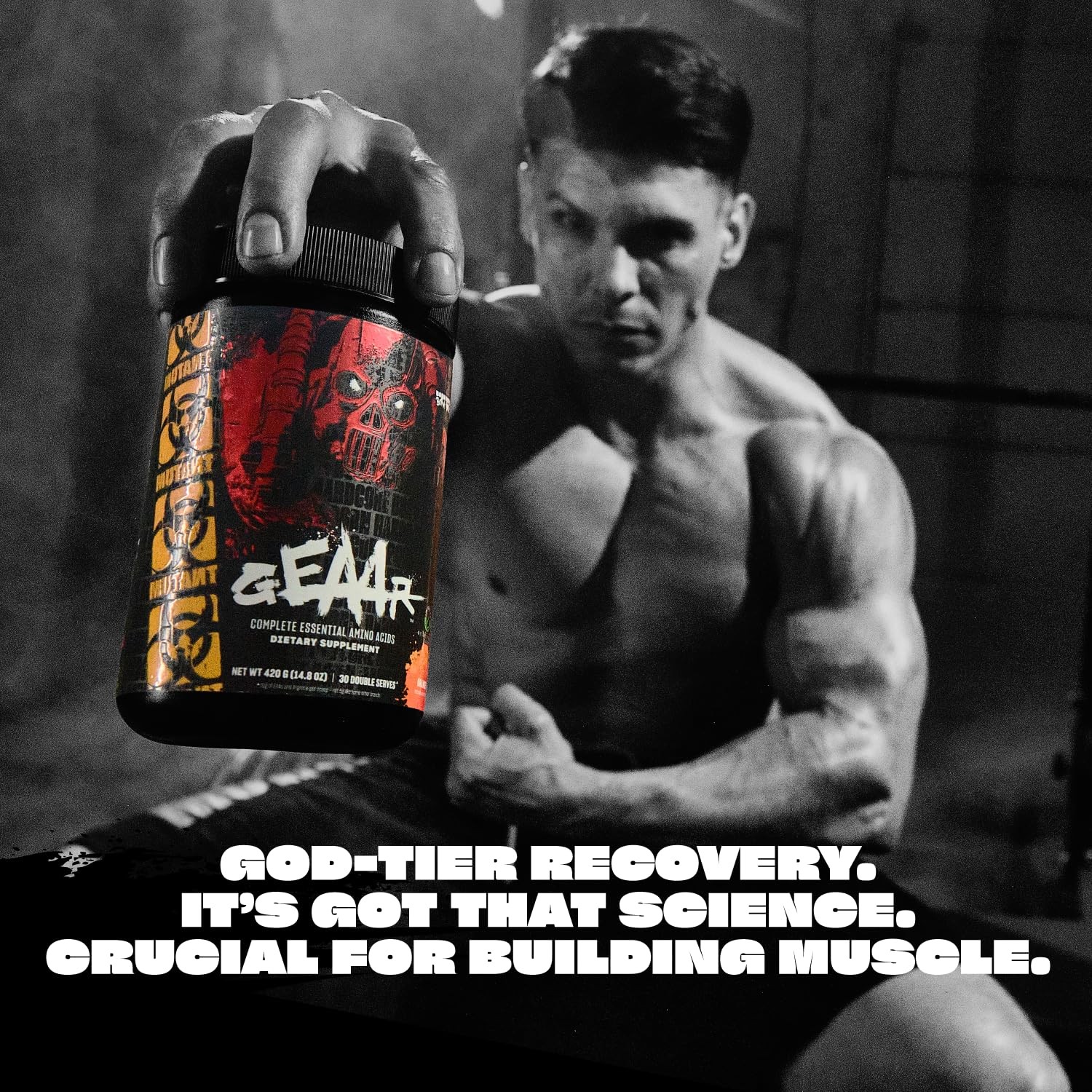 Mutant GEAAR 9.4g of EAA Powder + Arginine, 7g BCAAs, 4g Leucine, Electrolyt…