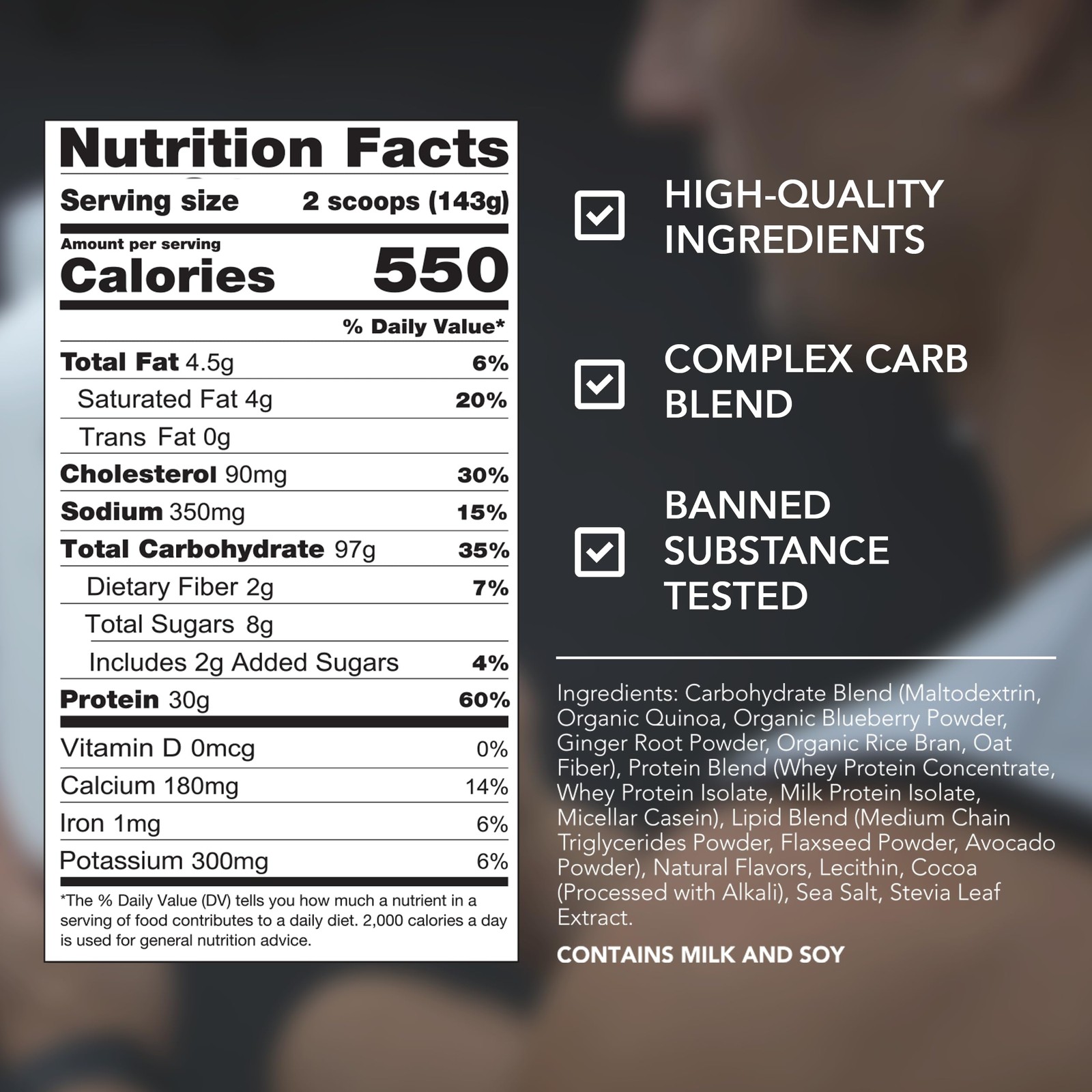 Rival Nutrition Clean Gainer Salted Caramel High-Protein Lean Gainer Powder I 5