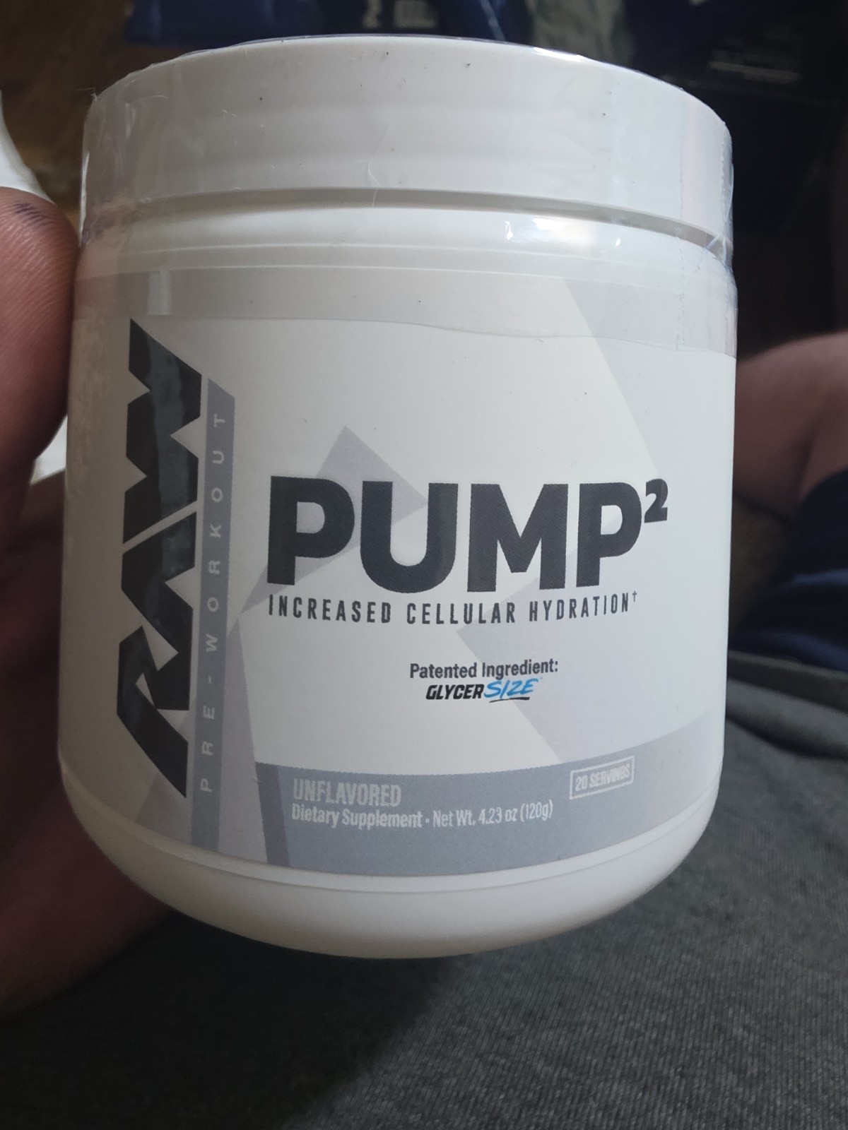 RAW Nutrition Pump2 Glycerol Powder 20 Servings Pre Workout Supplement