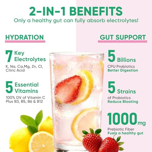 2-in-1 Hydration Packets + Gut Health 1 Pound (Pack of 1) V1-Variety