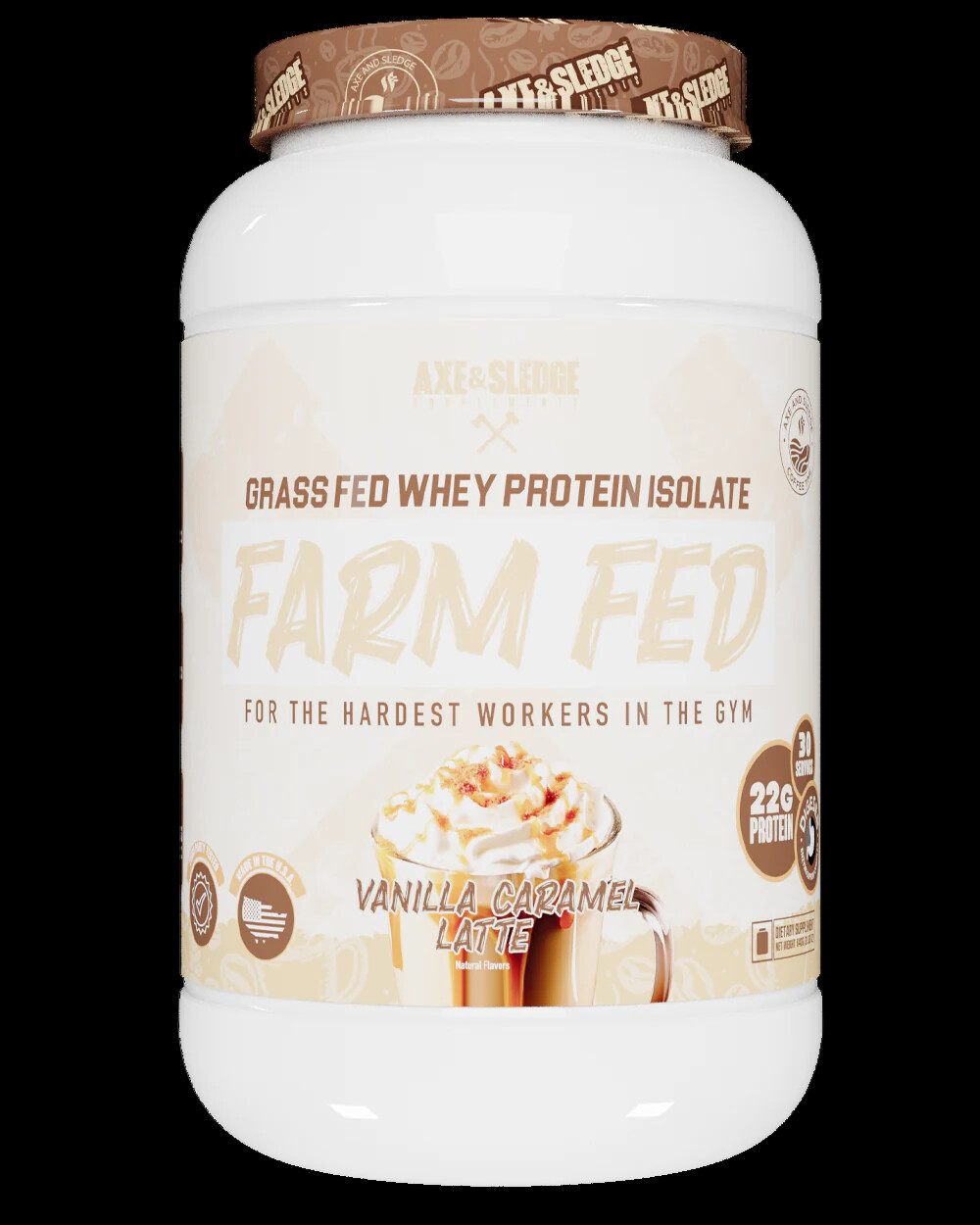 Axe & Sledge Farm Fed V2 & V1 Grass-Fed Whey Protein Isolate 30 Servings NEW