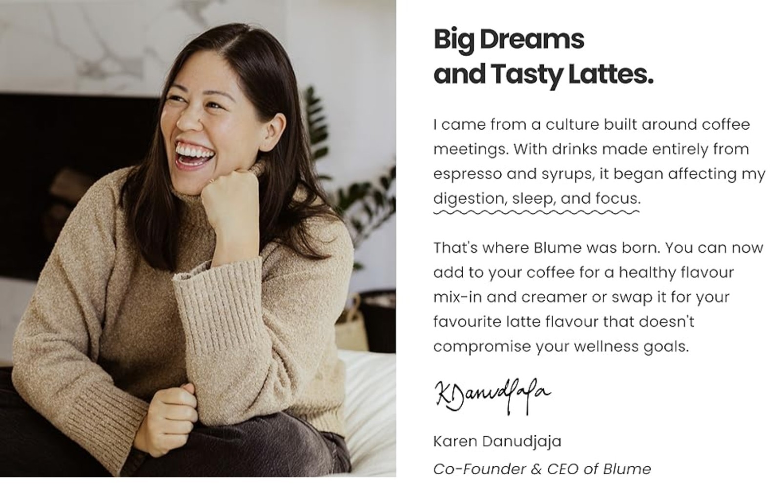 Blume SUPERFOOD LATTE BLEND 3.5 oz (25 Ser) Matcha Coconut Flavor BEST BY 08/26